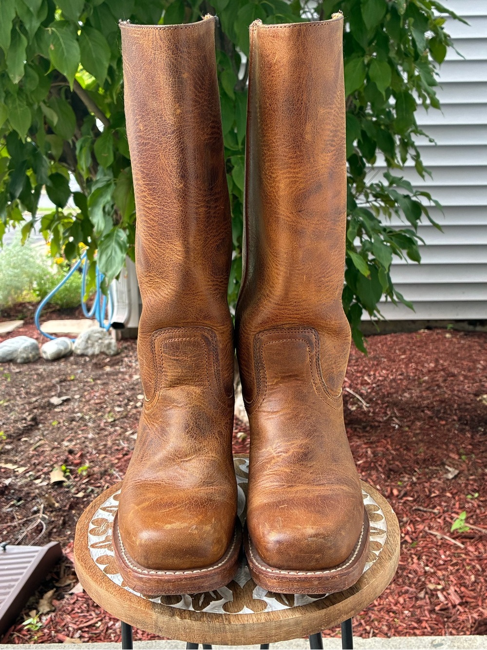 Vintage Women’s Frye Campus Boots Brown Size 8.5 - Picture 3 of 8